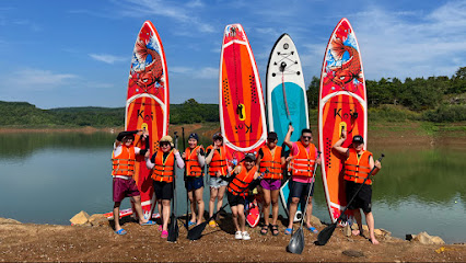 Chèo sup cường núi lửa