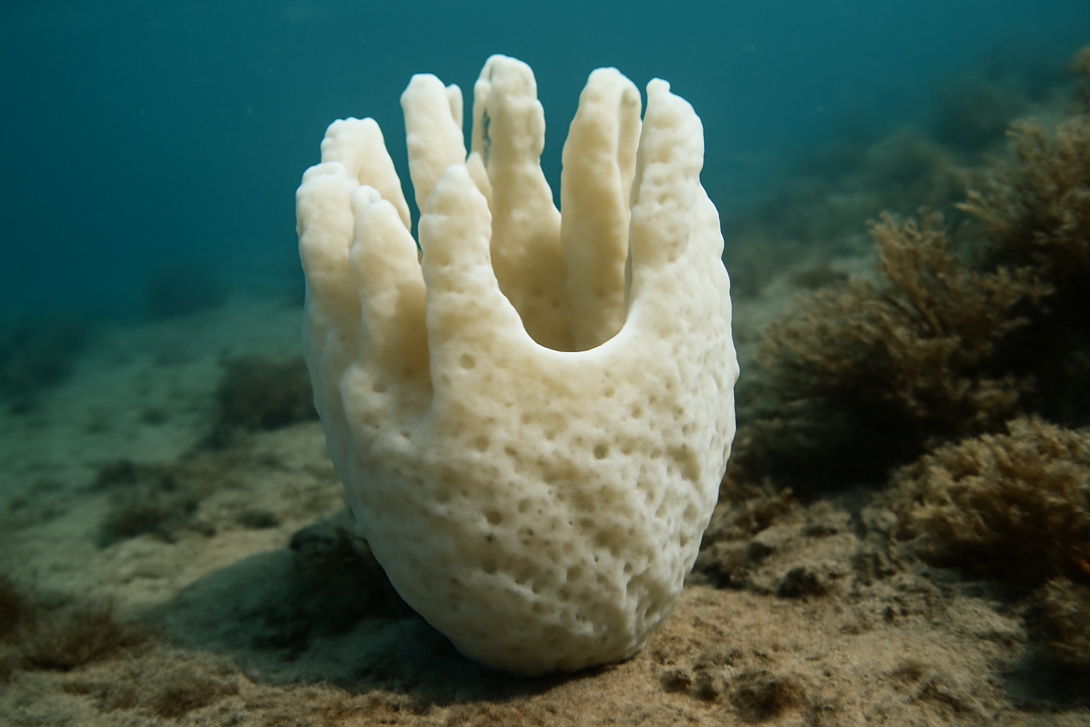 White sponge