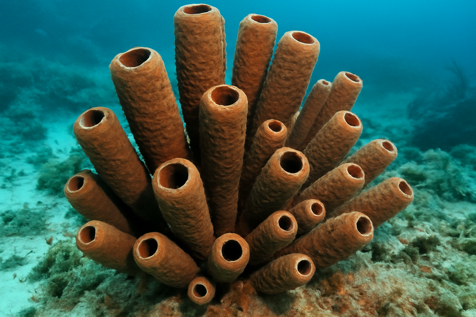Brown Tube Sponge
