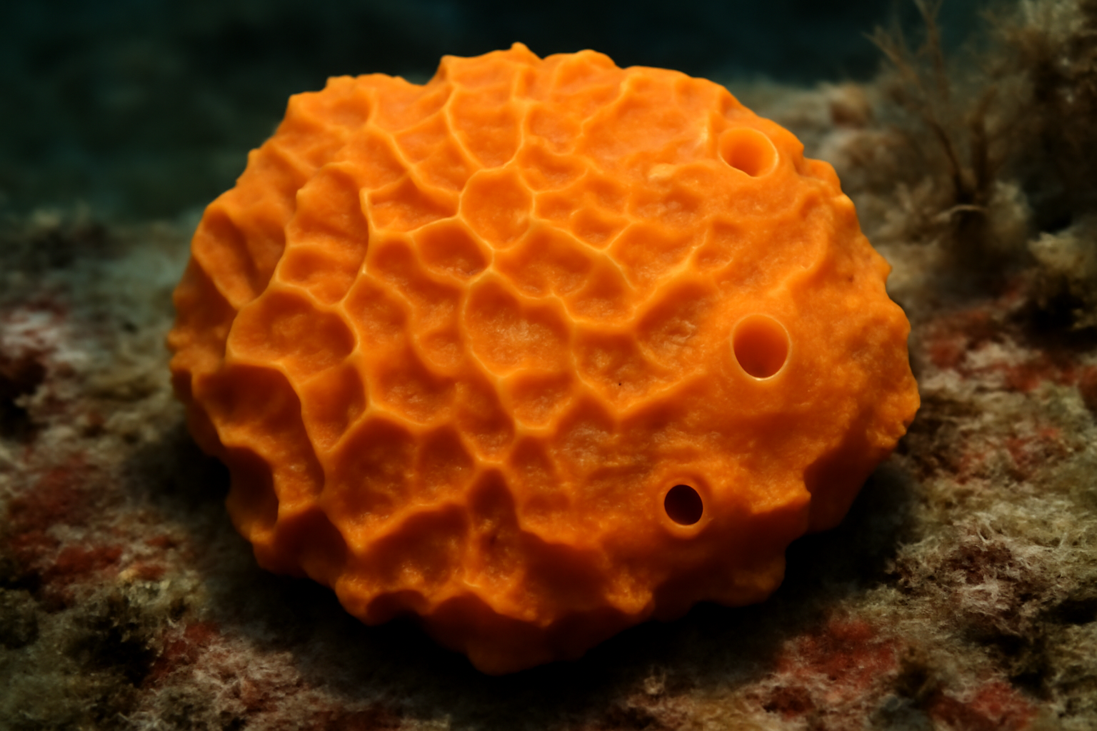 Orange icing sponge