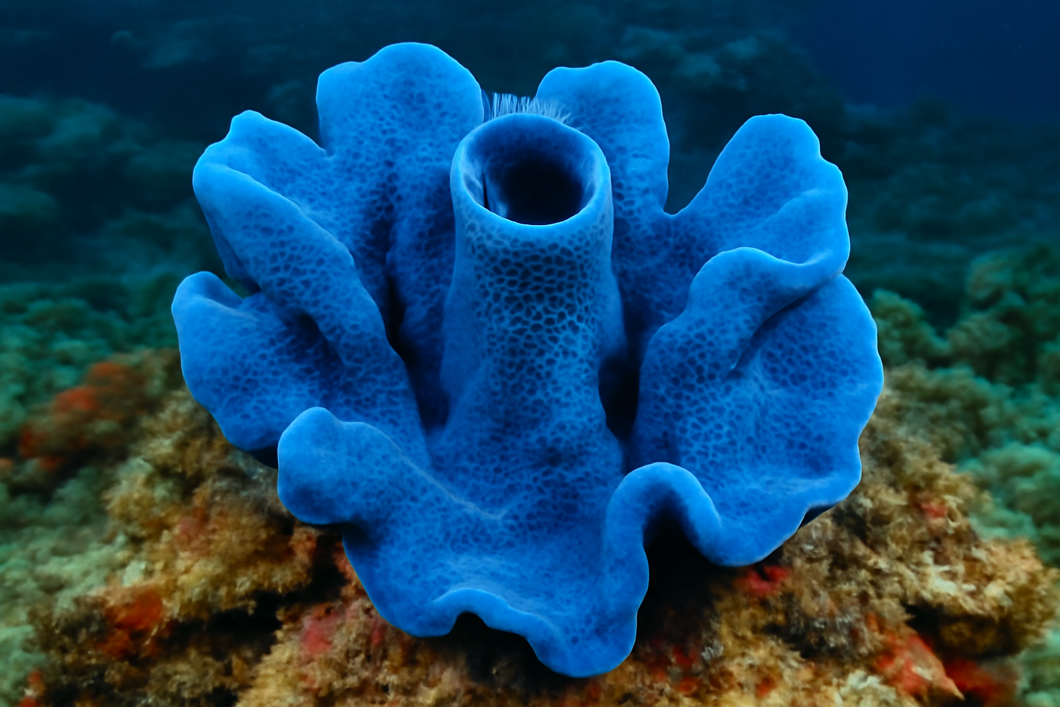 Blue sponge