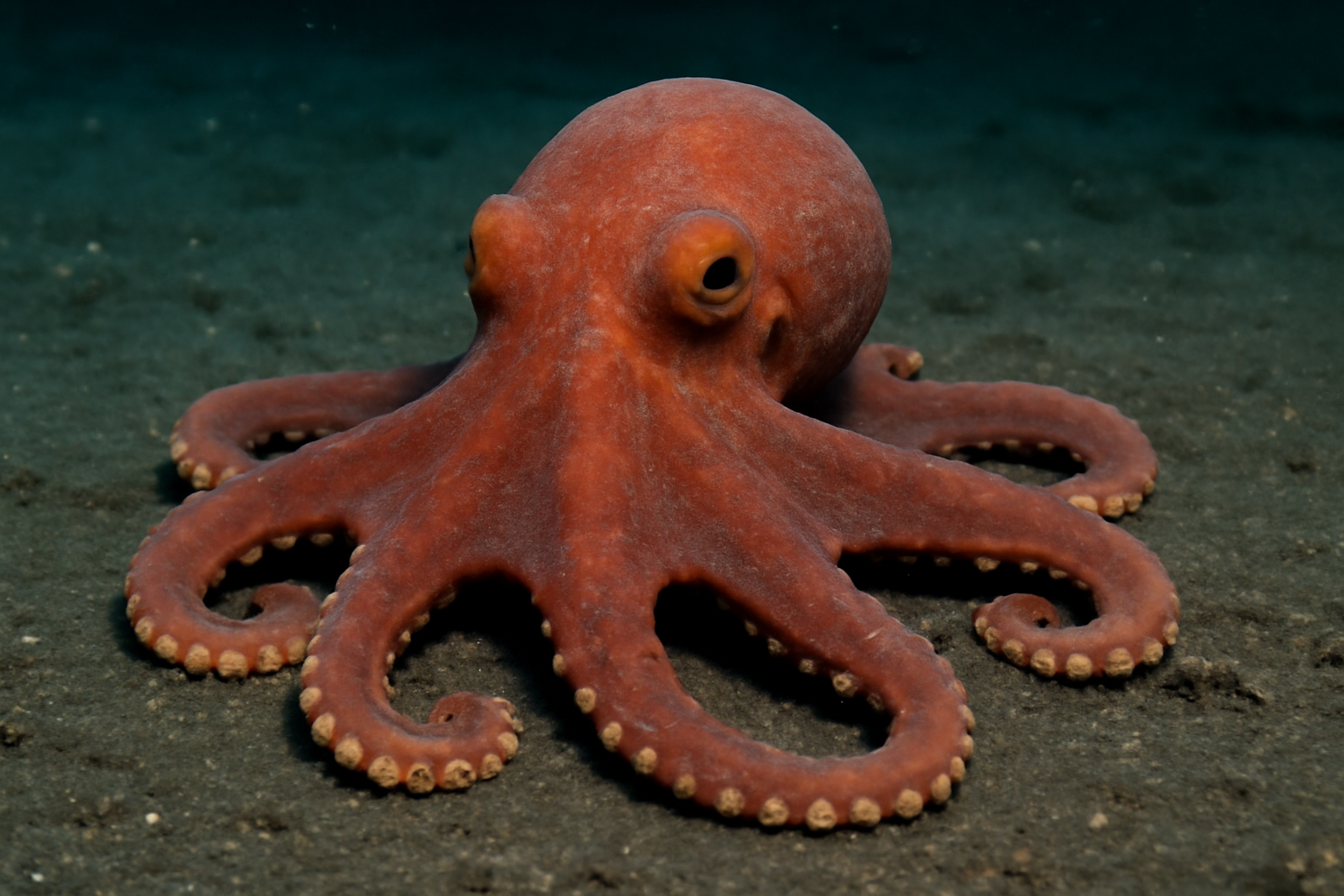 Eight-armed deep-sea octopus