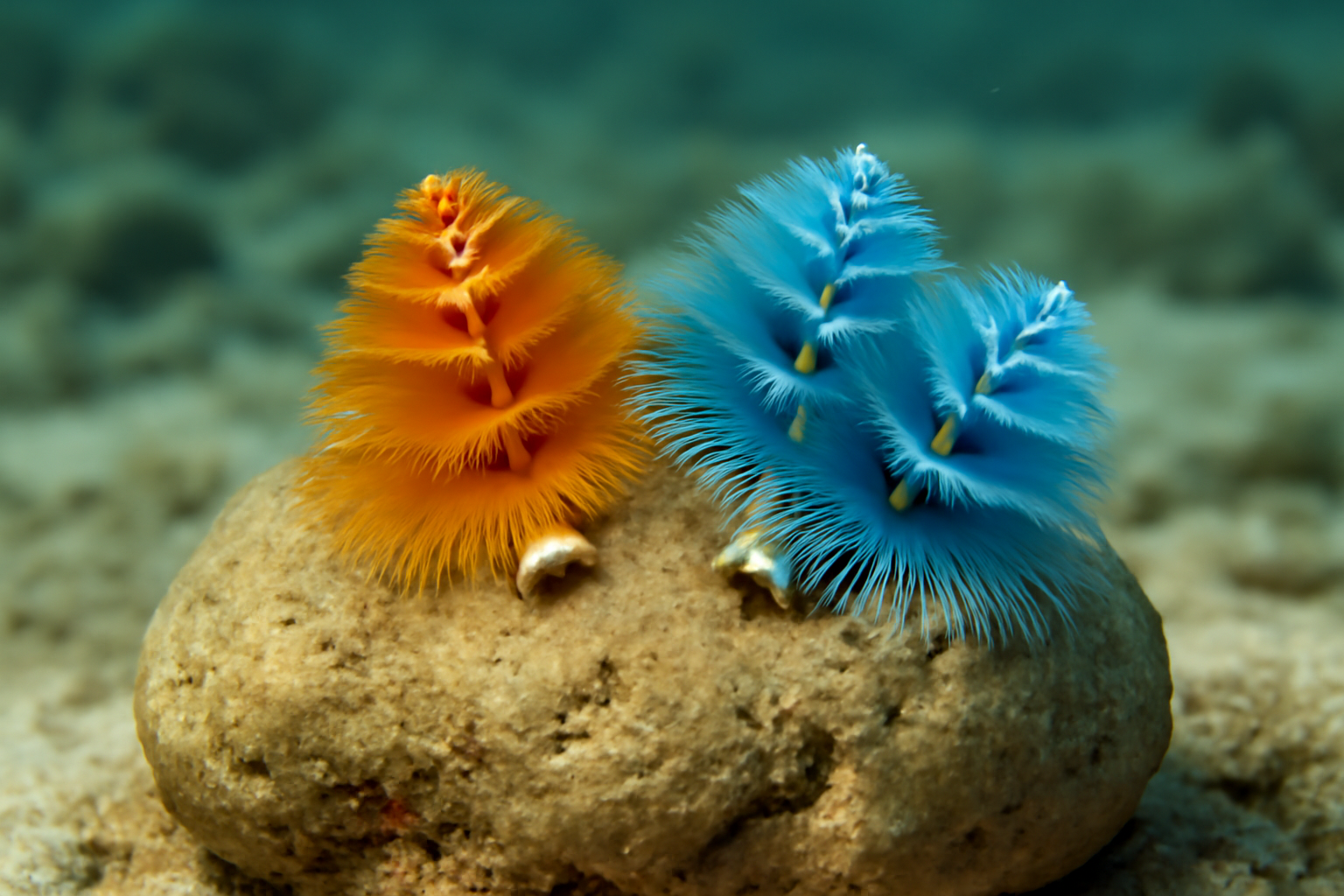 Christmas tree worm rock