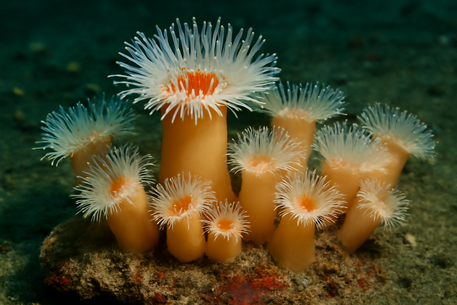 Antarctic colonial anemone