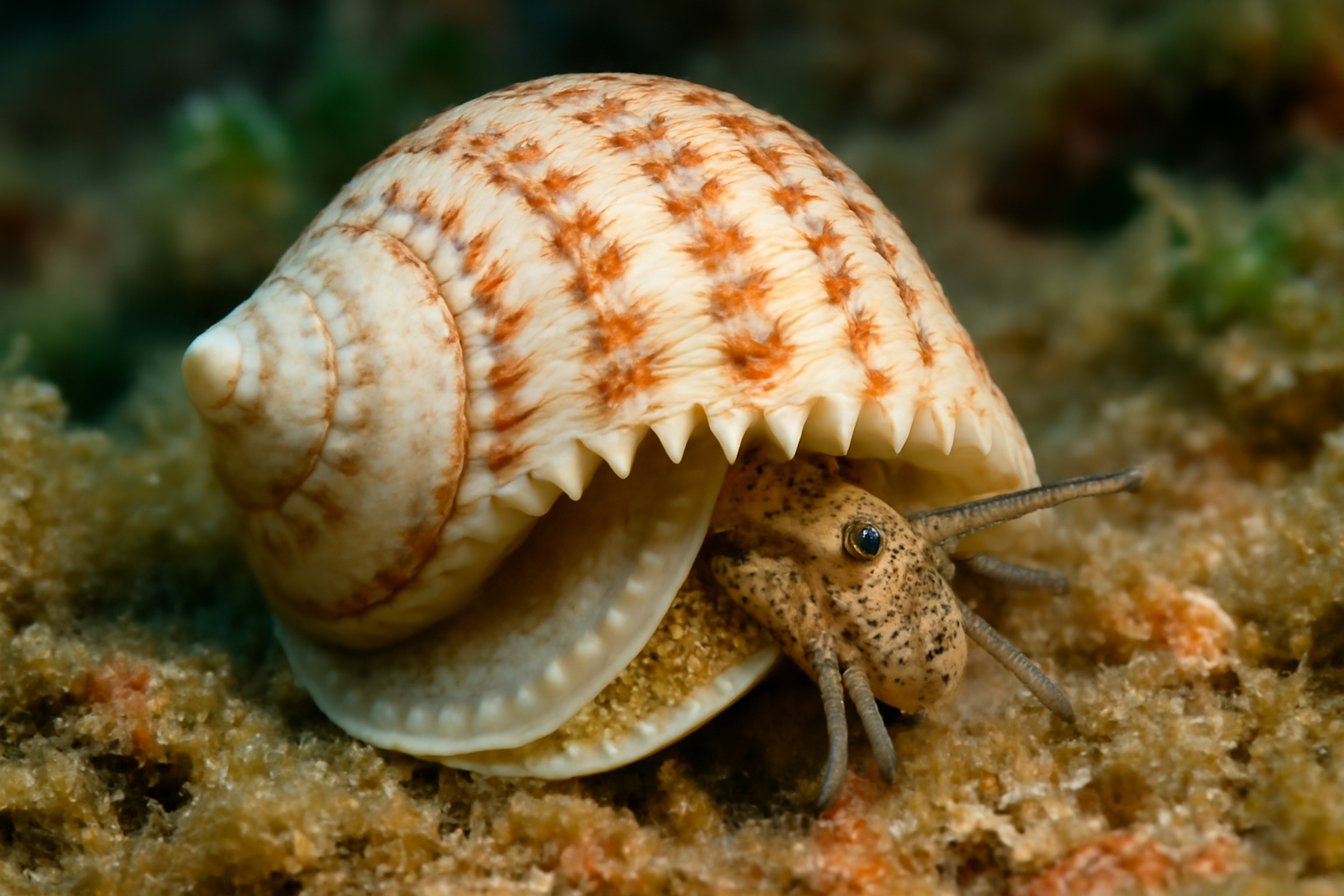 Notched sea shell