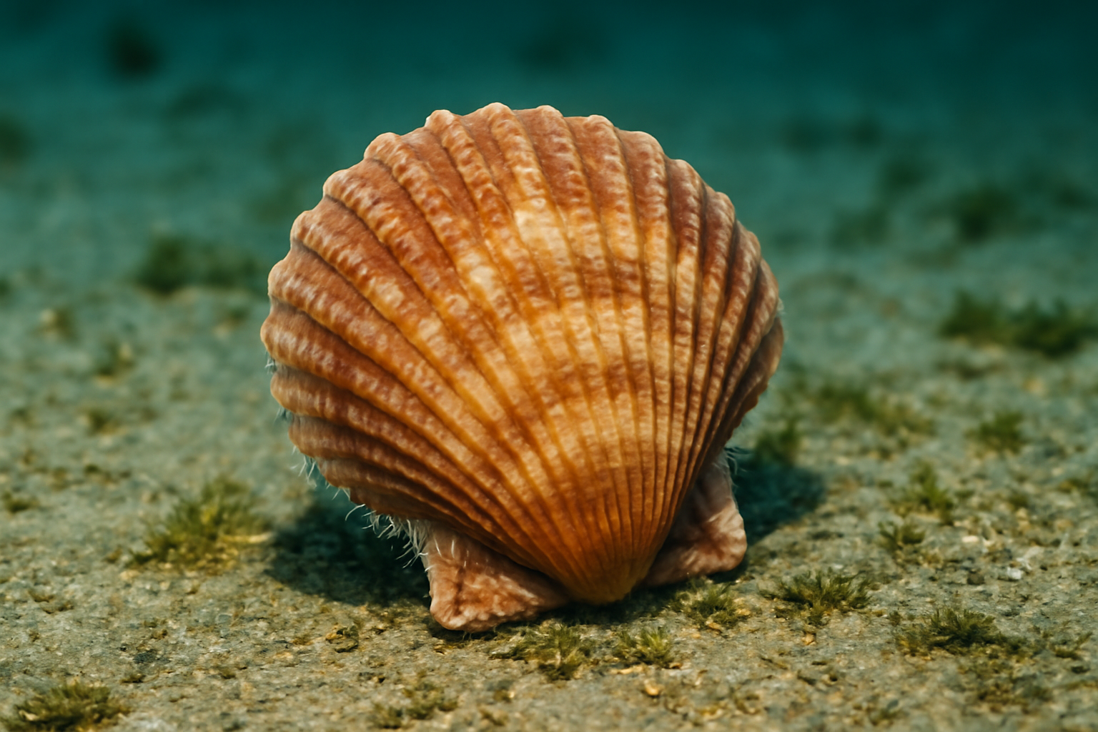 Scalloped sea shell