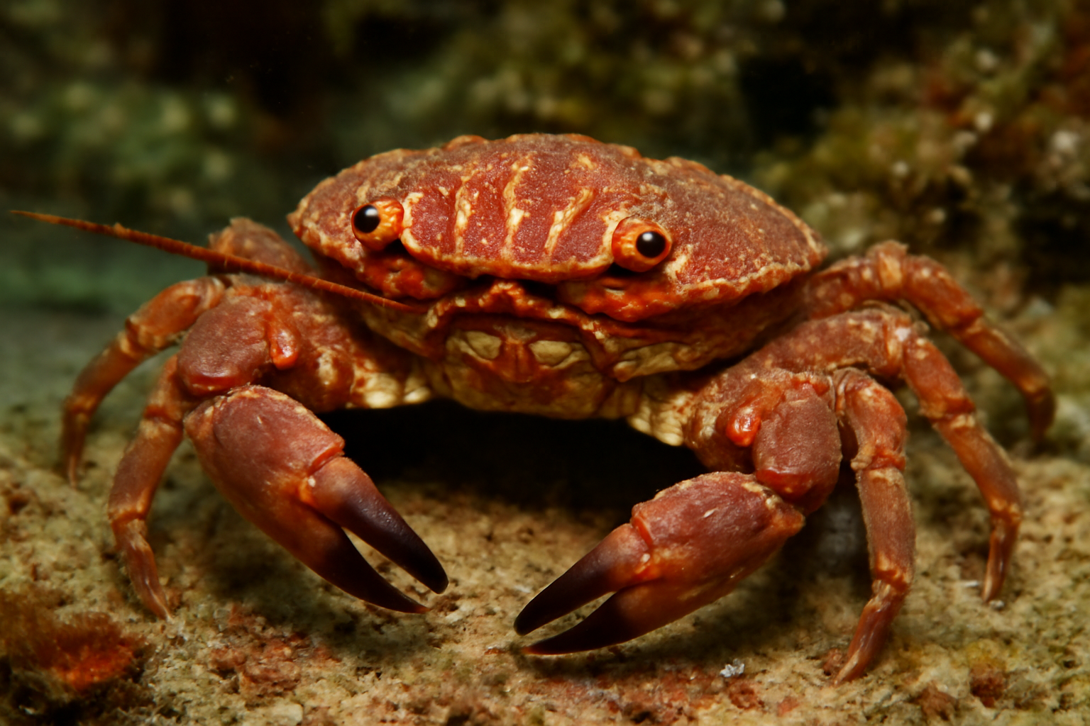 Red-ridged clinging crab