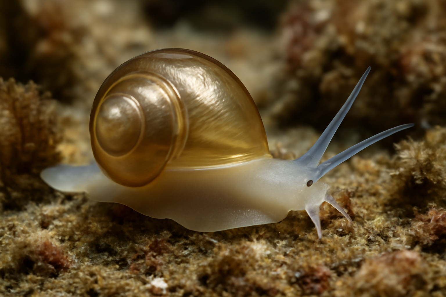 Mediterranean glassy snail