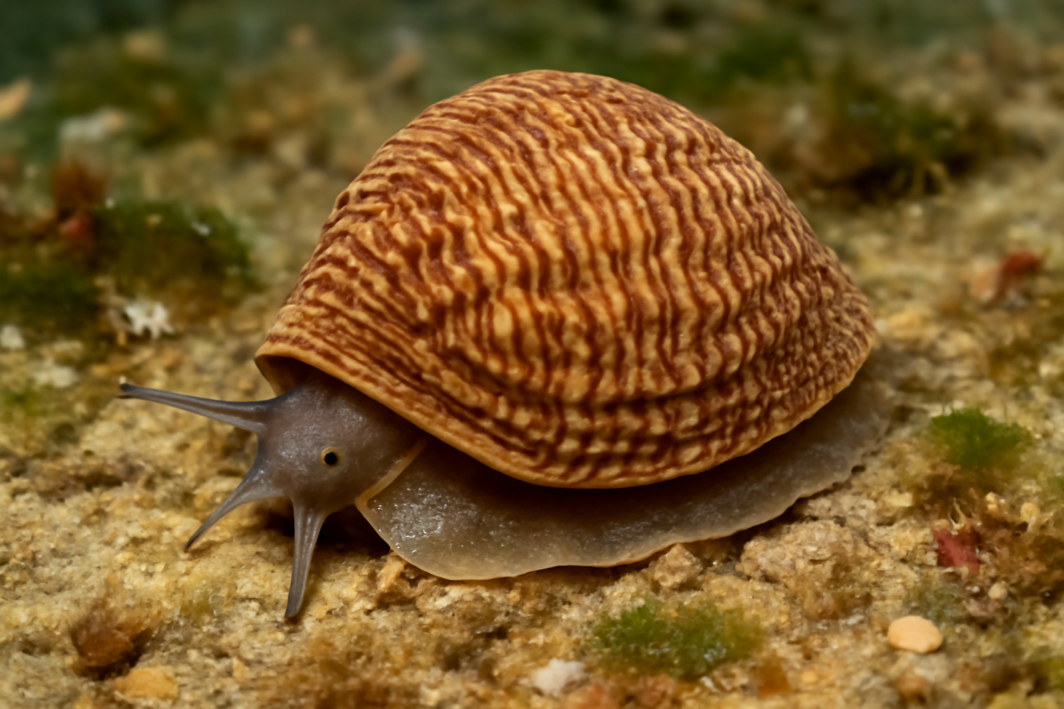 Brown Wrinkled Snail