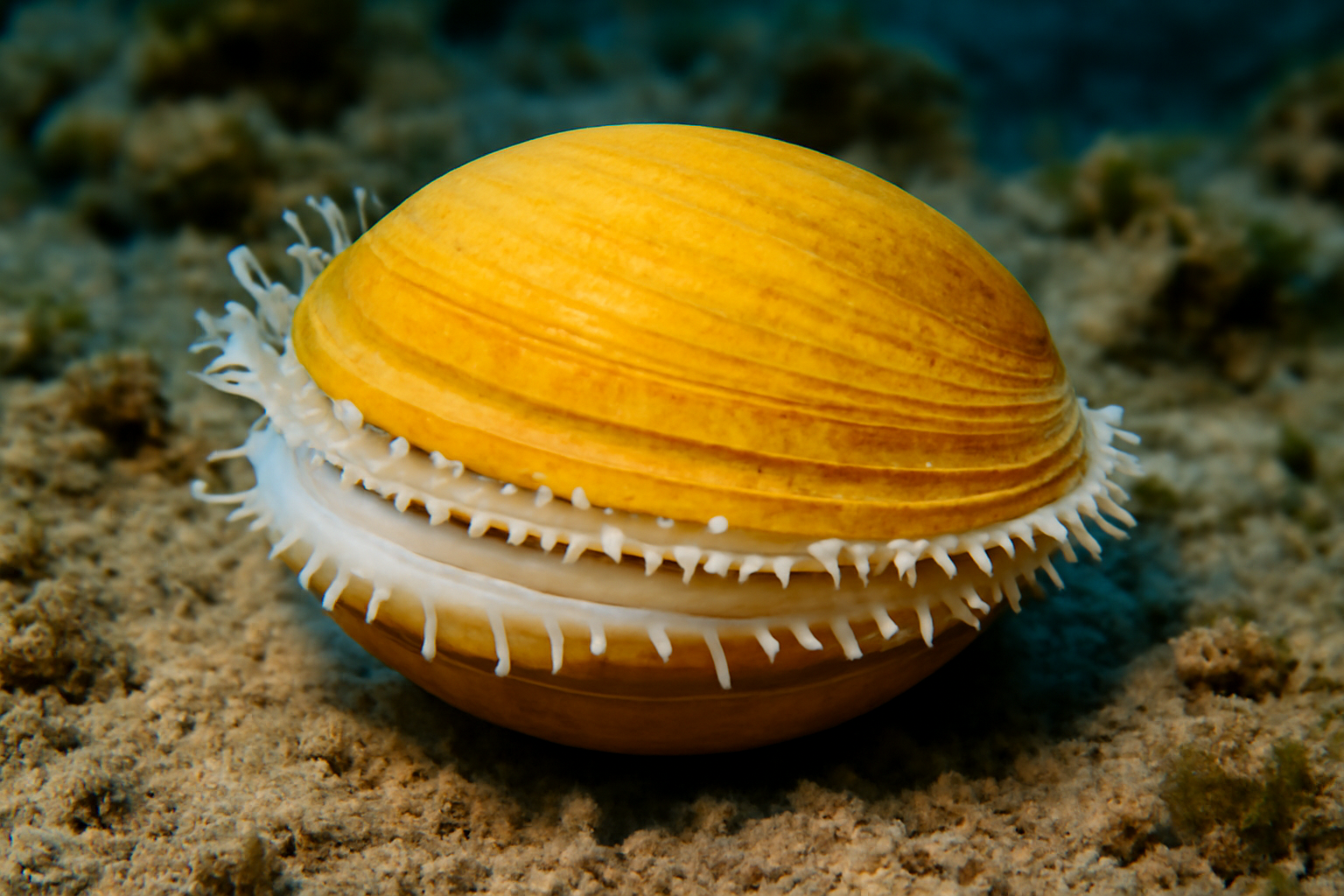 Yellow lantern clam
