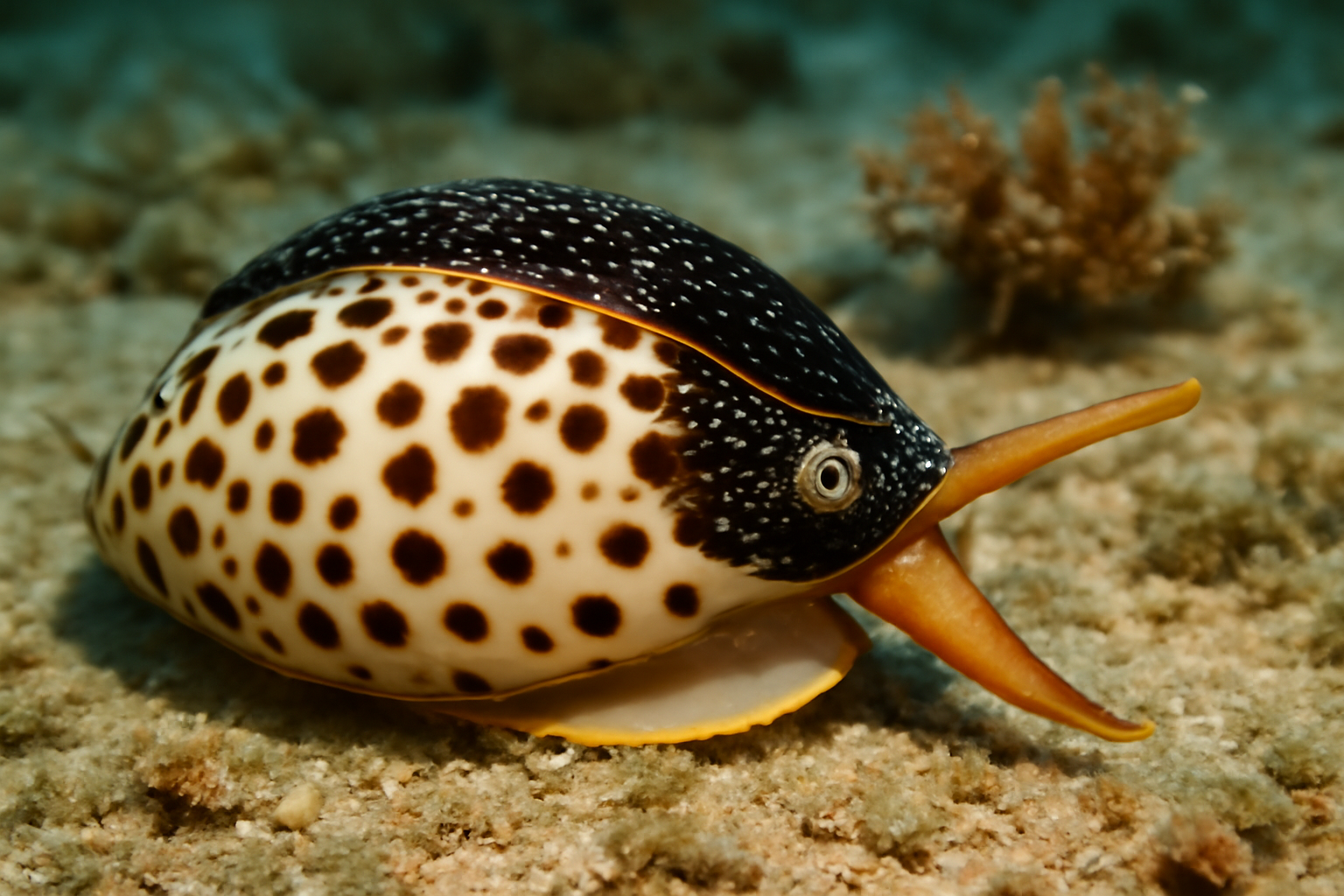 Spotted lantern shell