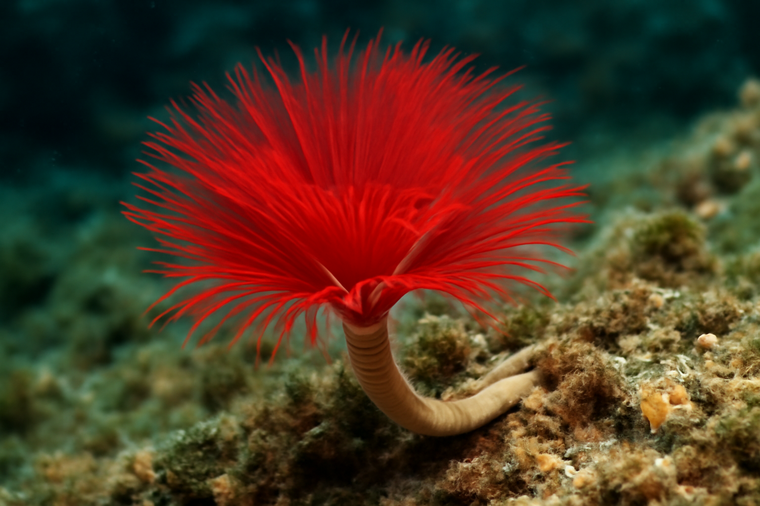 Red Plume Tubeworm