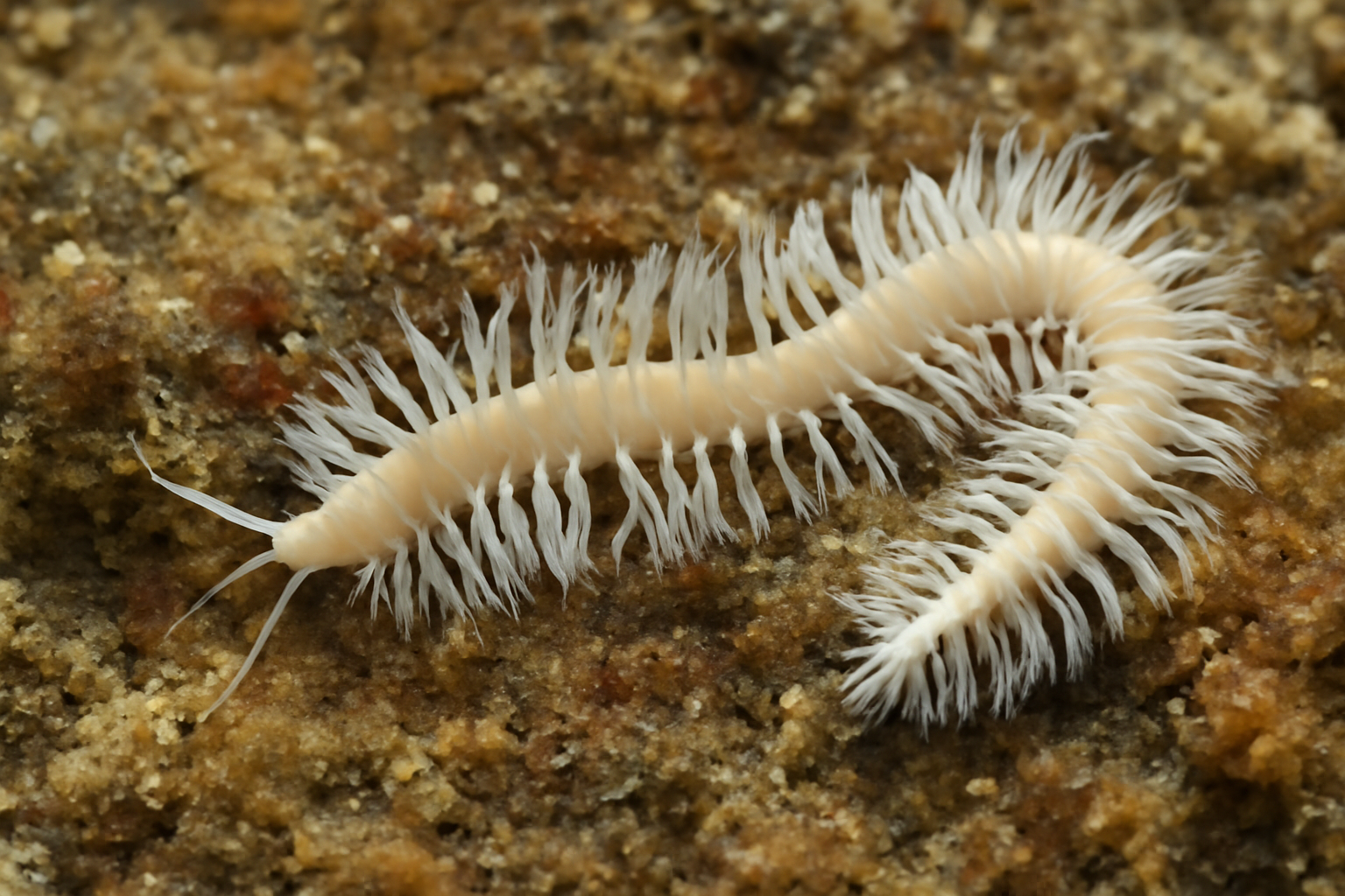 White-gilled mud worm