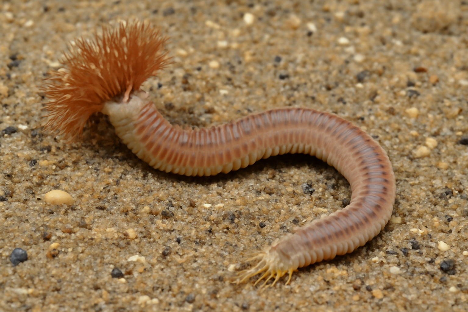 Sand-dwelling worm