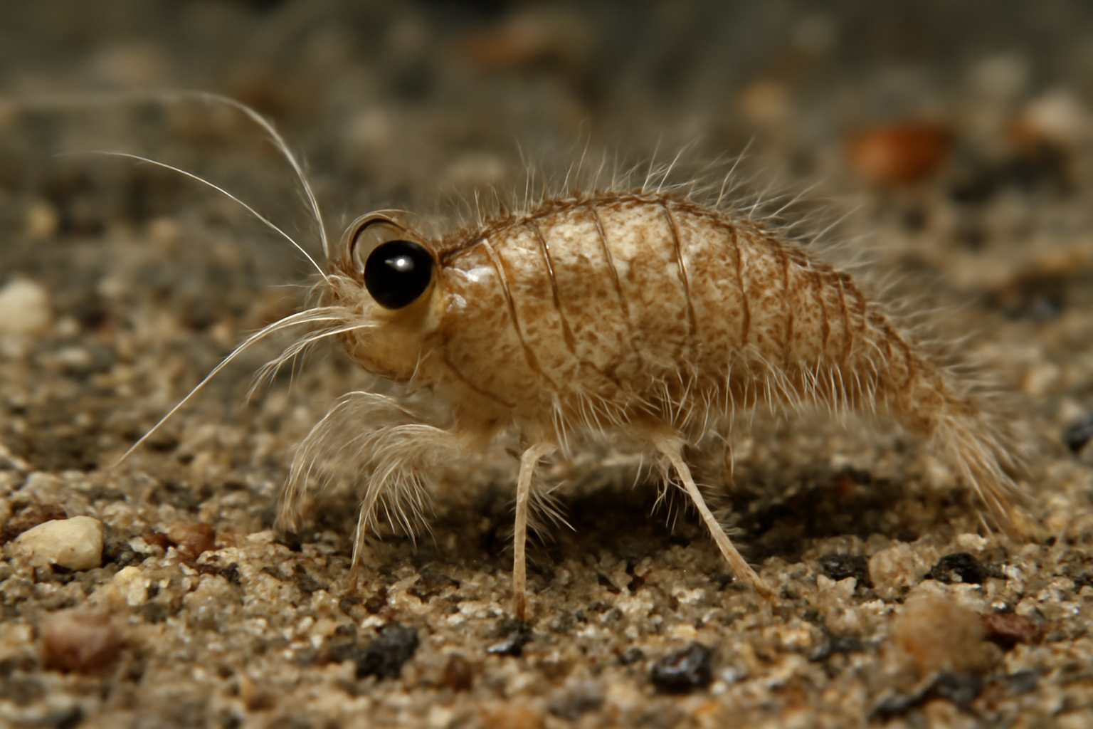 Hairy sand cumacean