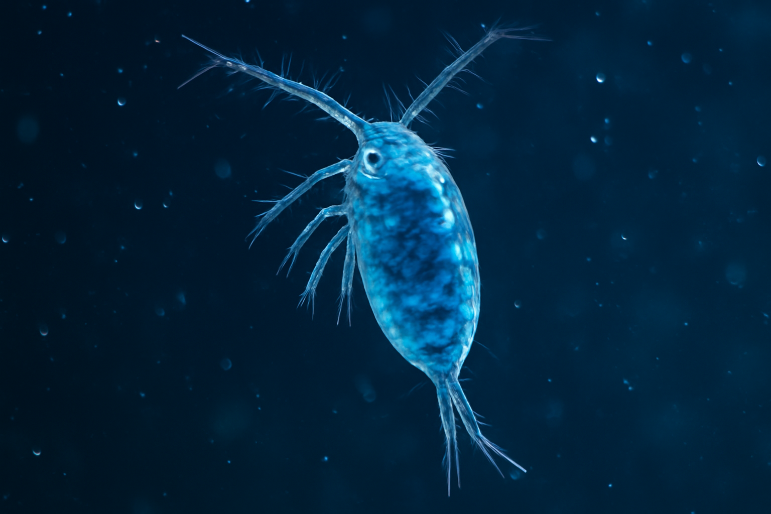 Blue copepod