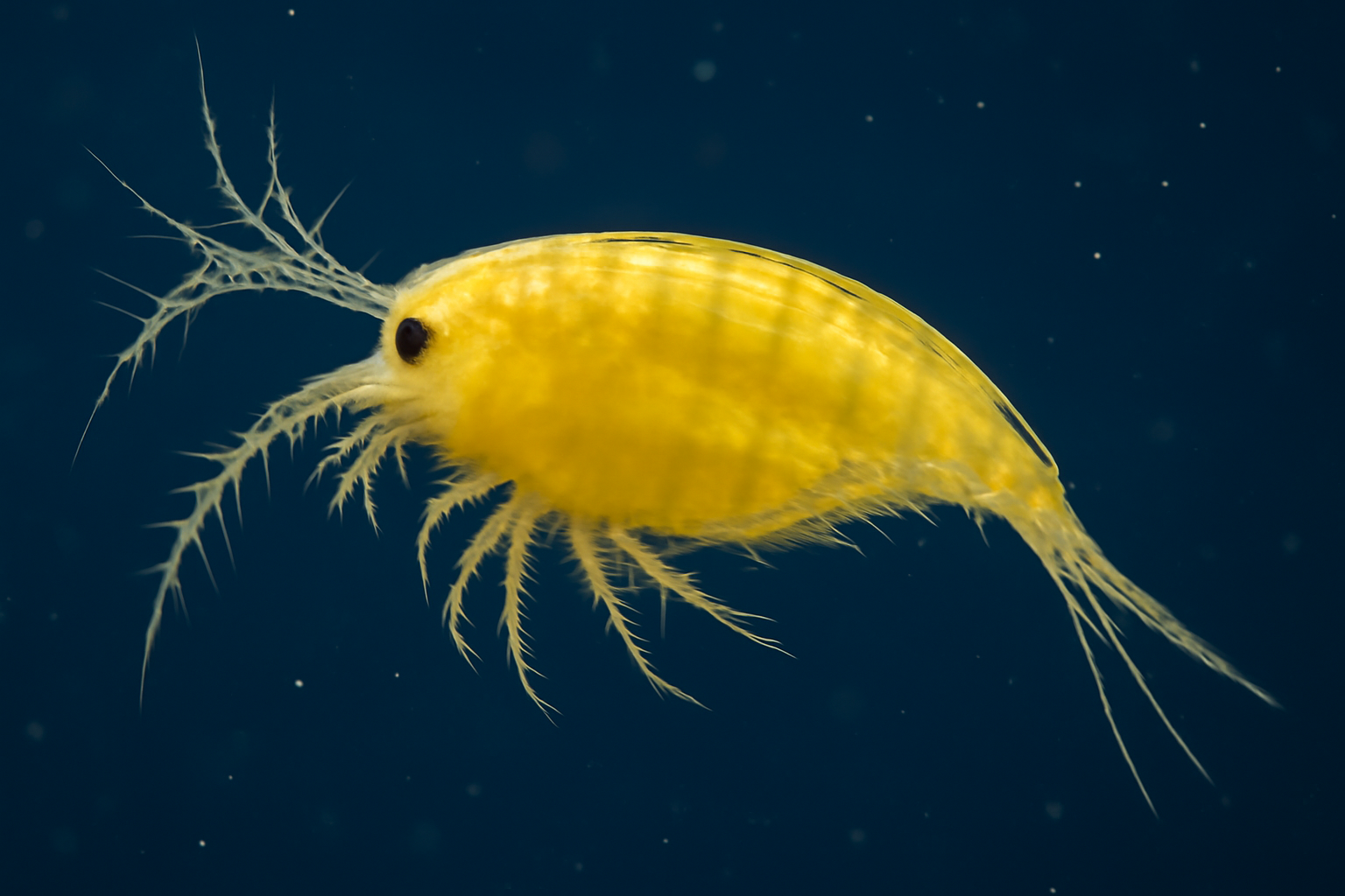 Yellow copepod