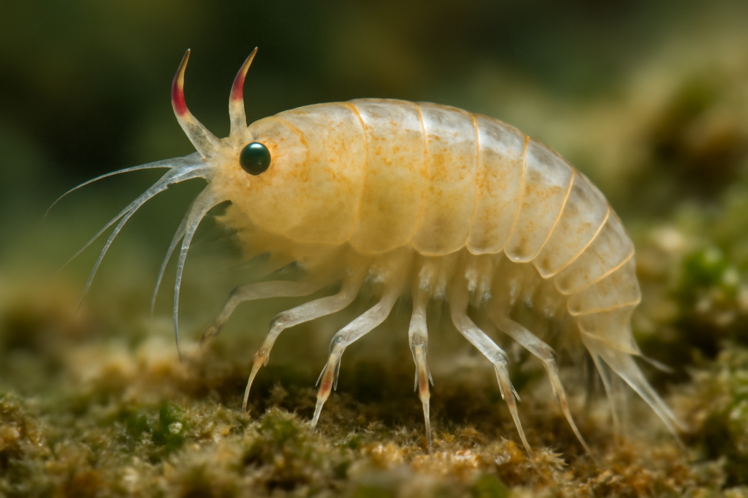 Marine Amphipod Ameira Bicornucopia