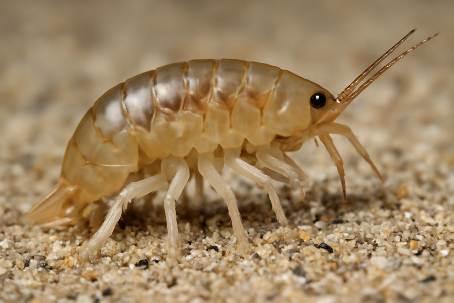North Sea sand hopper