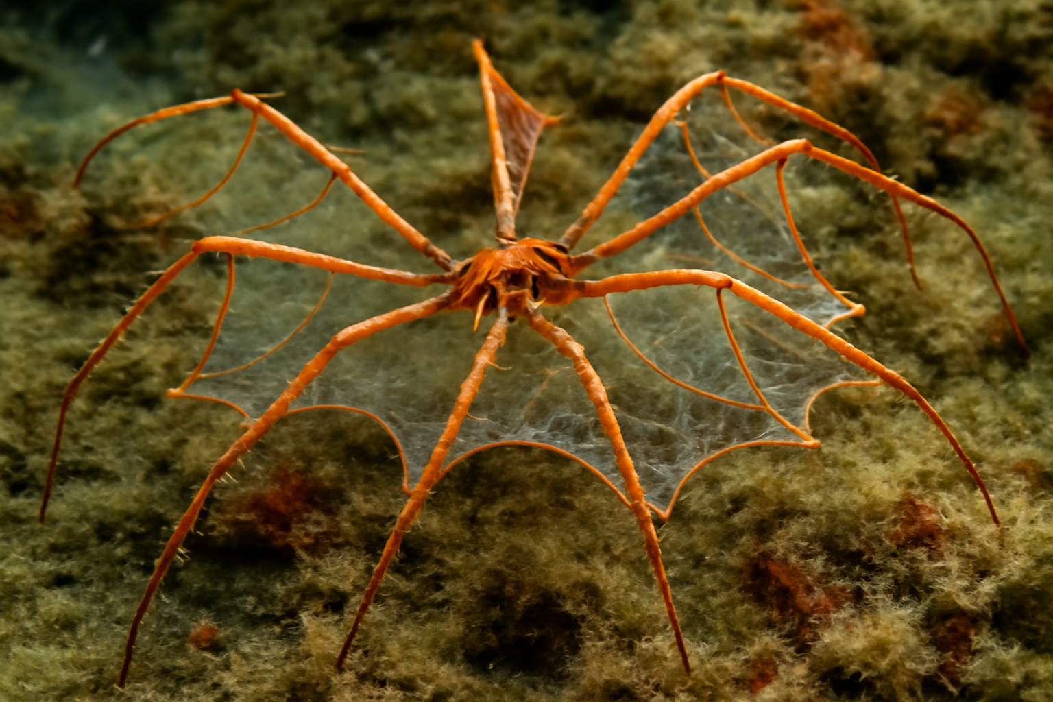 Webbed Pycnogonid