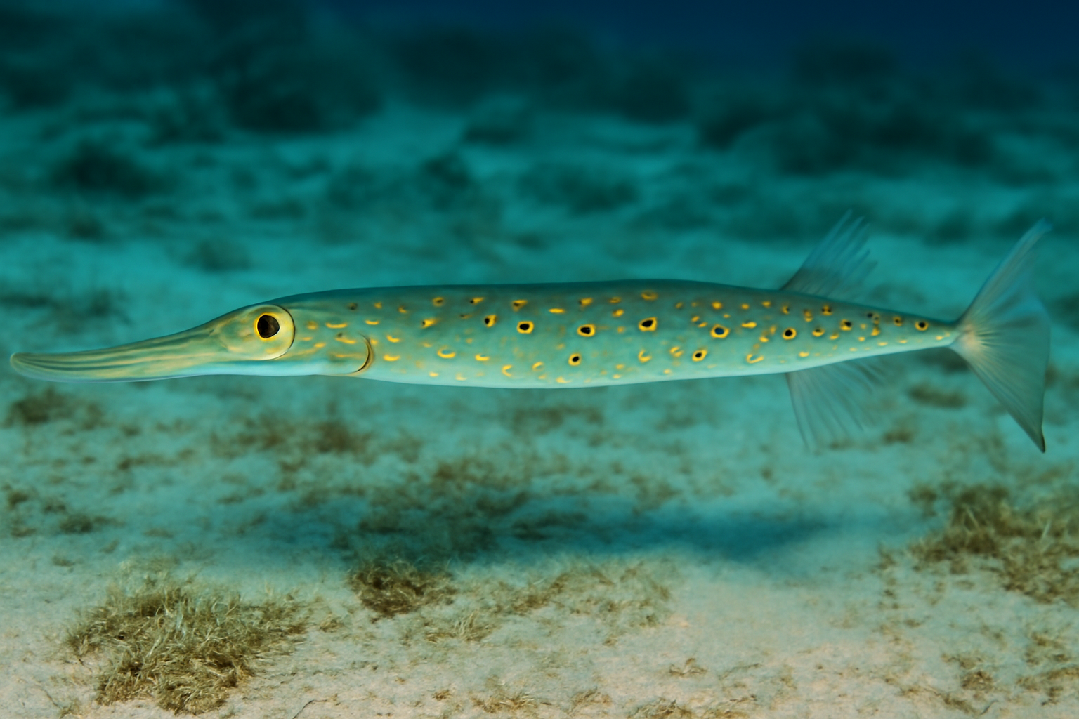 Bluespotted Cornetfish