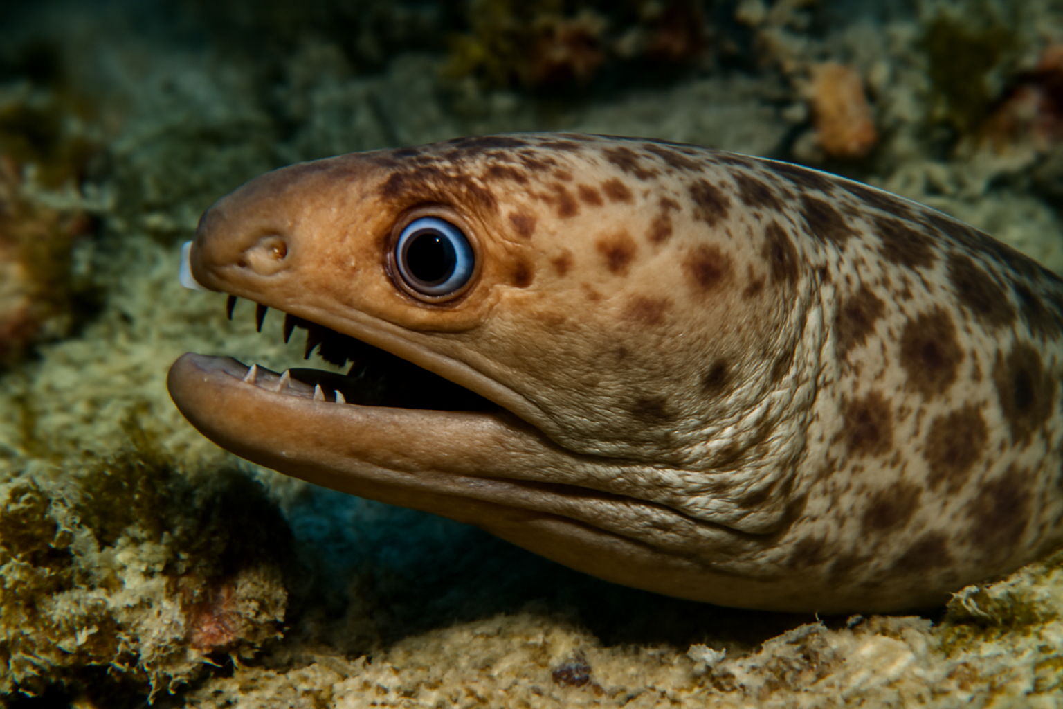 Bluntnose snake moray