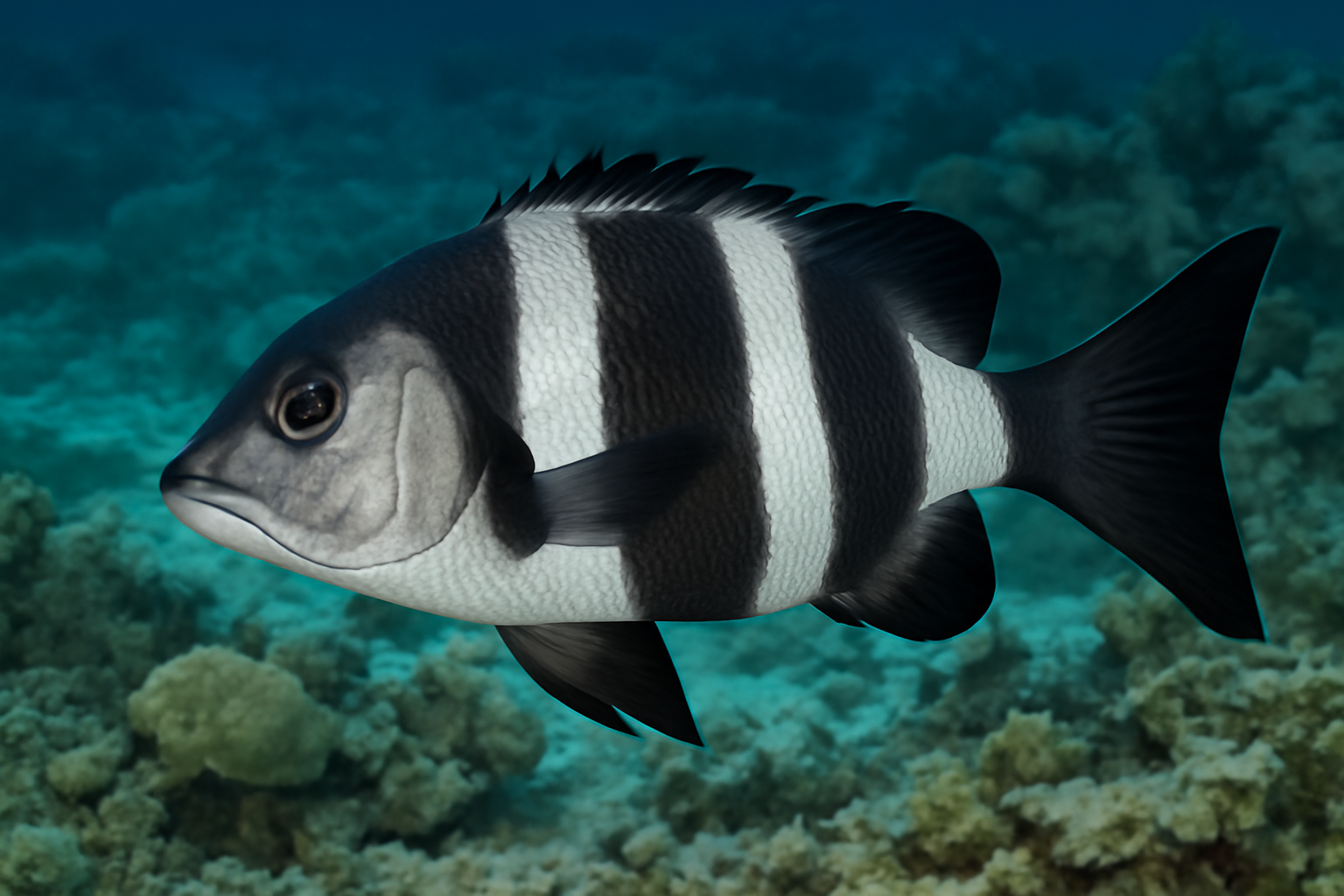 Black and white snapper