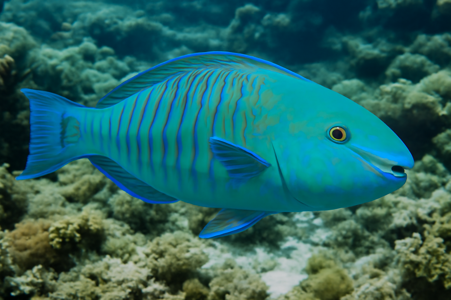 Blue-barred parrotfish