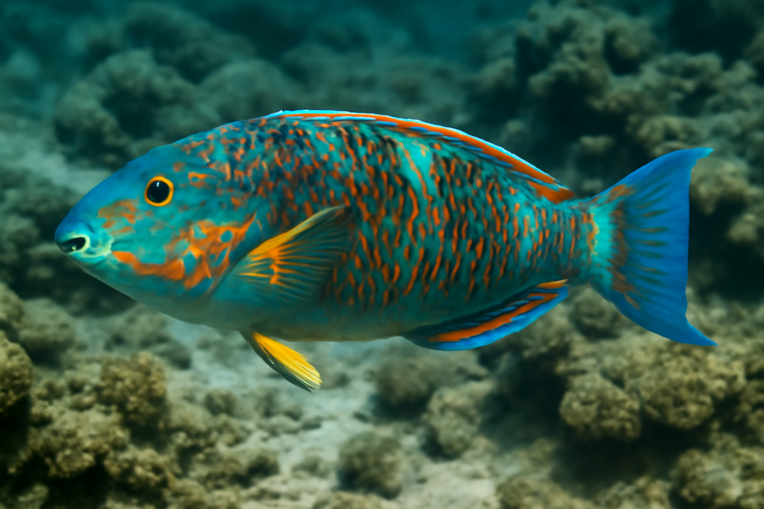 Harlequin Parrotfish
