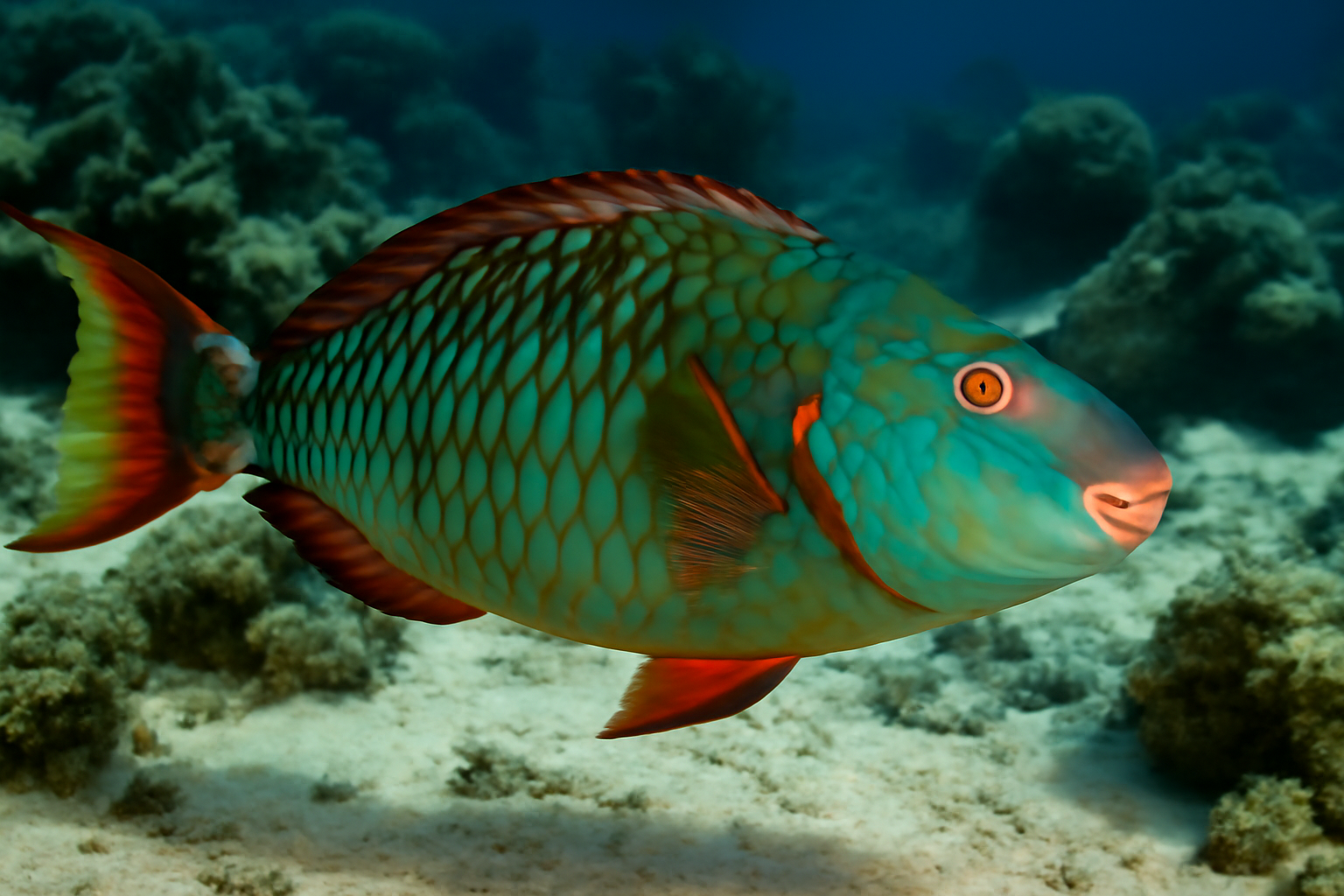 Stoplight Parrotfish