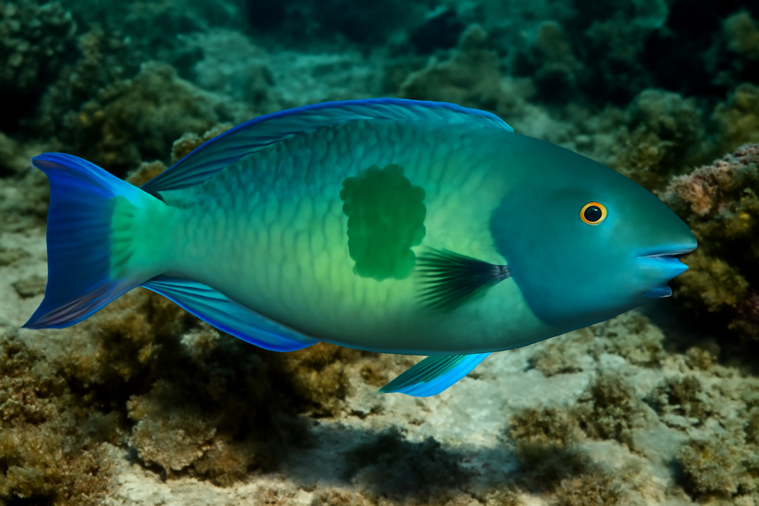 Greenblotch Parrotfish