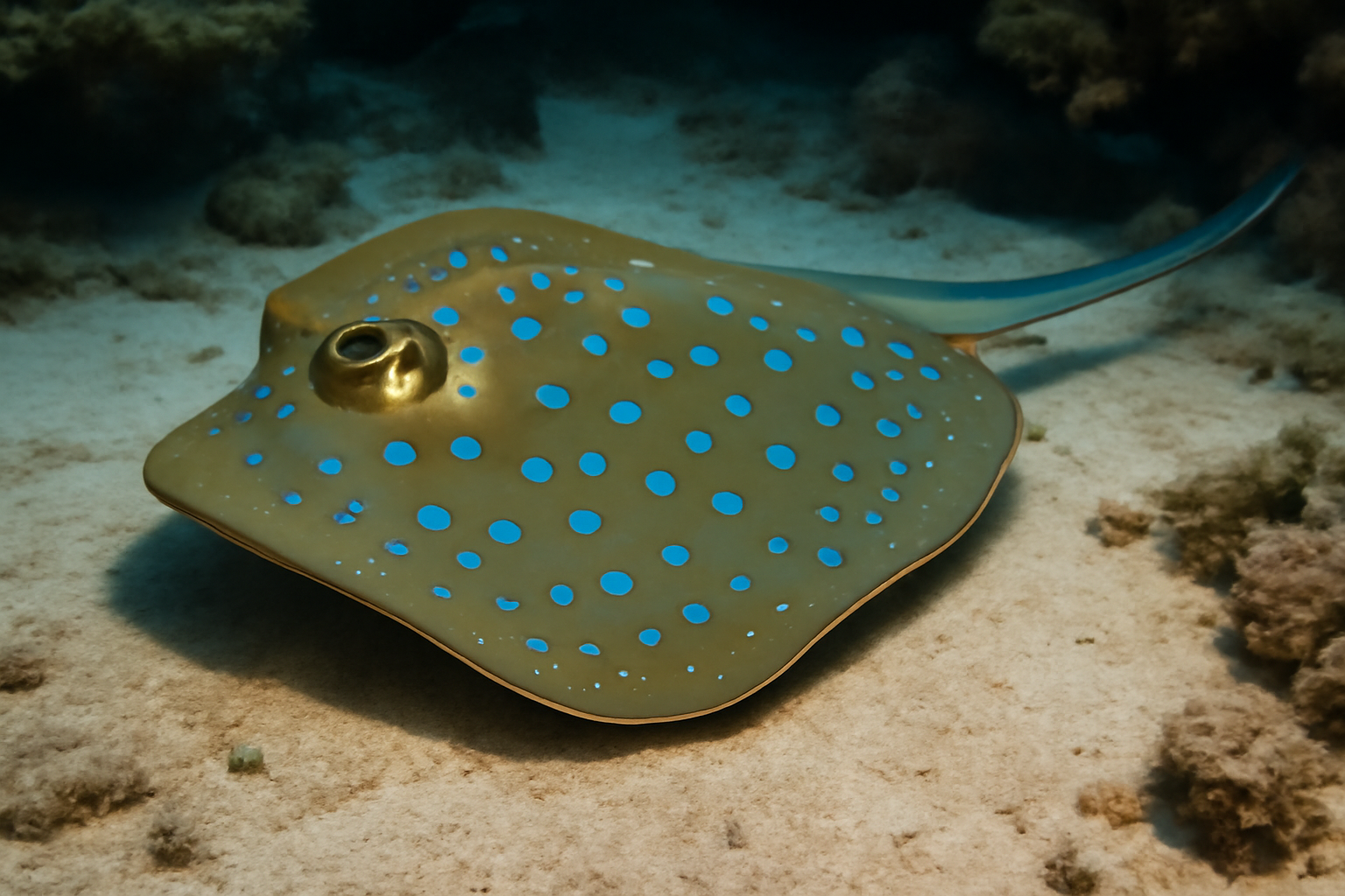 Bluespotted Ribbontail Ray