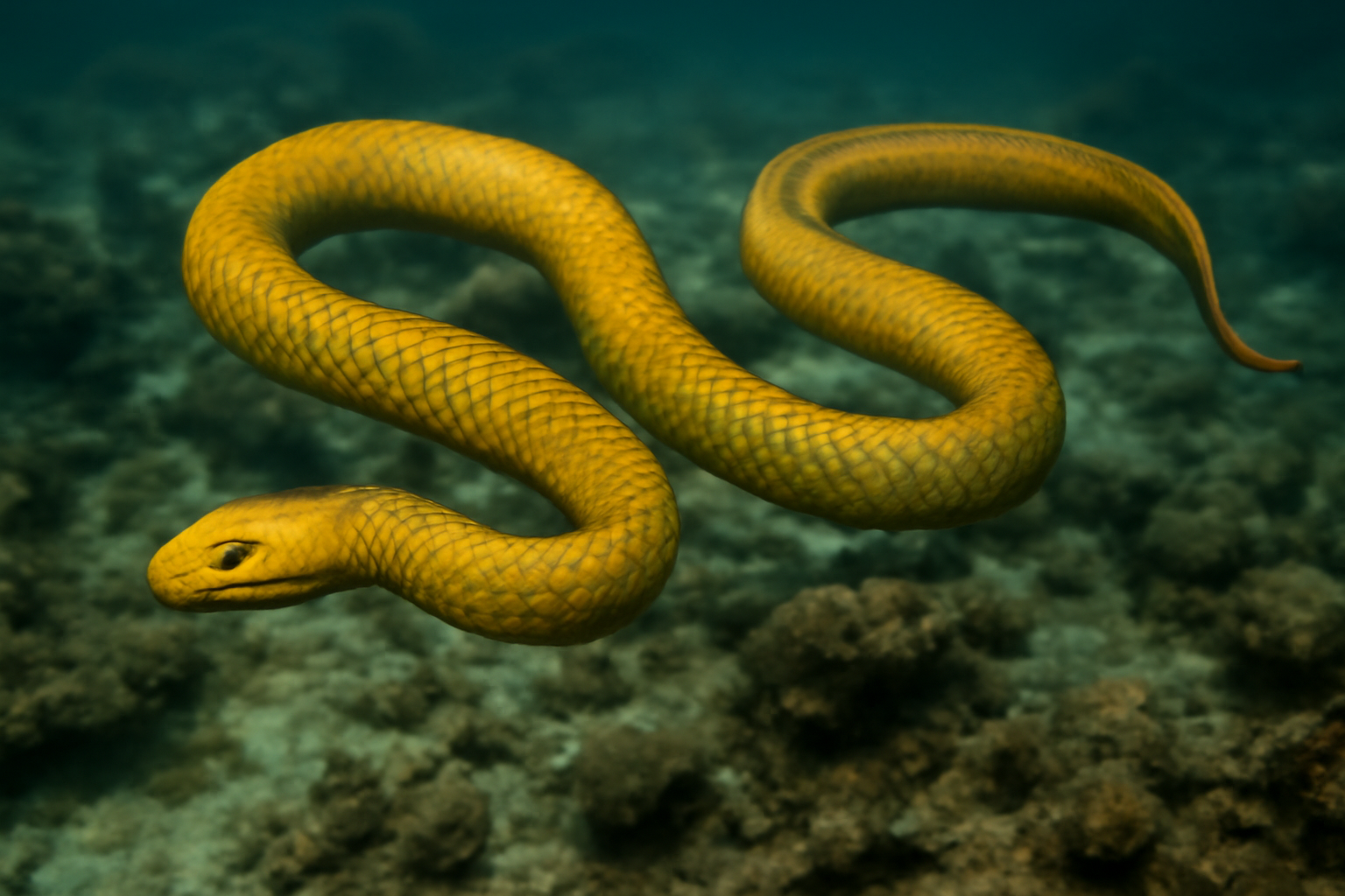 Golden Sea Snake