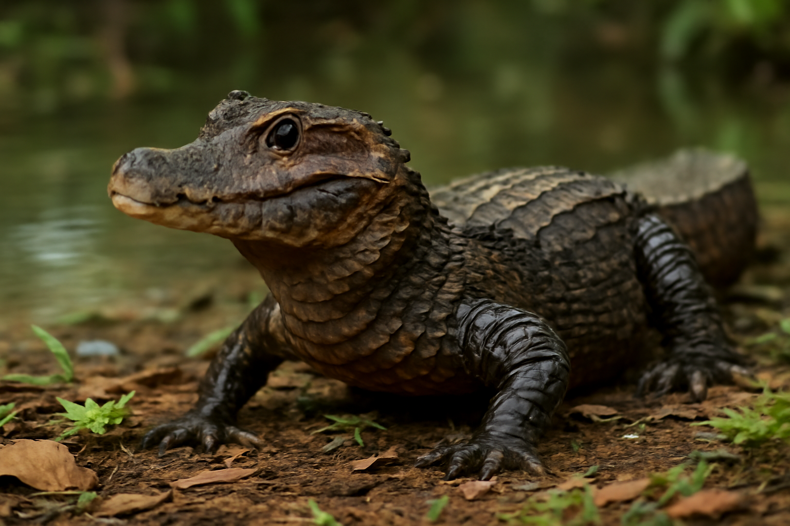 Schneider's Smooth-fronted Caiman